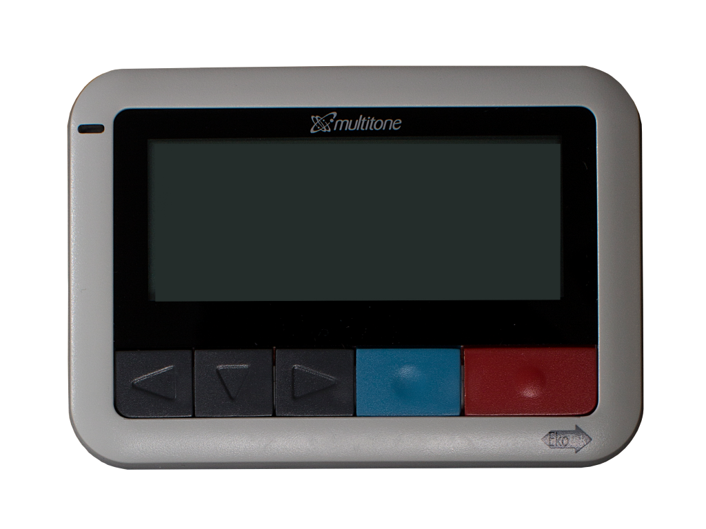 Multitone EkoCare Schwesternruf Messenger - mobiler Notsignal-Sender Display-Empfänger für Pflegekräfte und Mitarbeiter