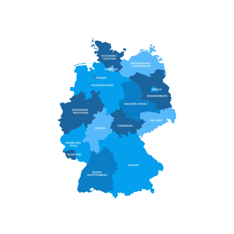 Karte deutsche Bundesländer