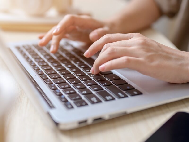 A,Close up,Hand,Image,Of,A,Woman,Working,On,Her